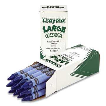 Crayola® Bulk Crayons, Large, Blue, 12-box freeshipping - TVN Wholesale